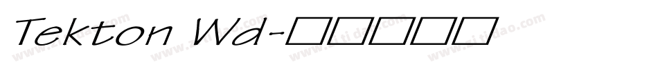 Tekton Wd字体转换
